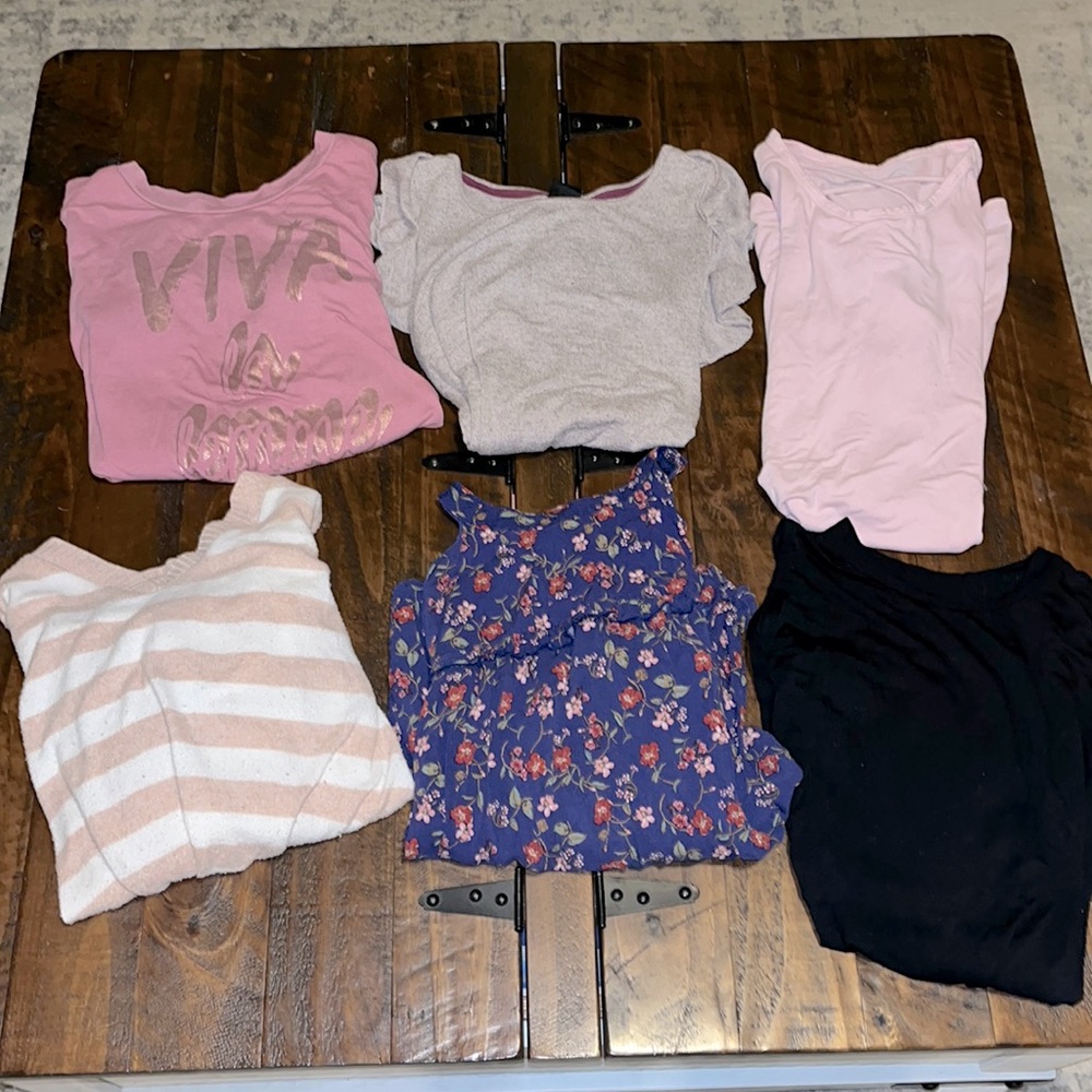 Girls Long and Short Sleeve Shirt Bundle